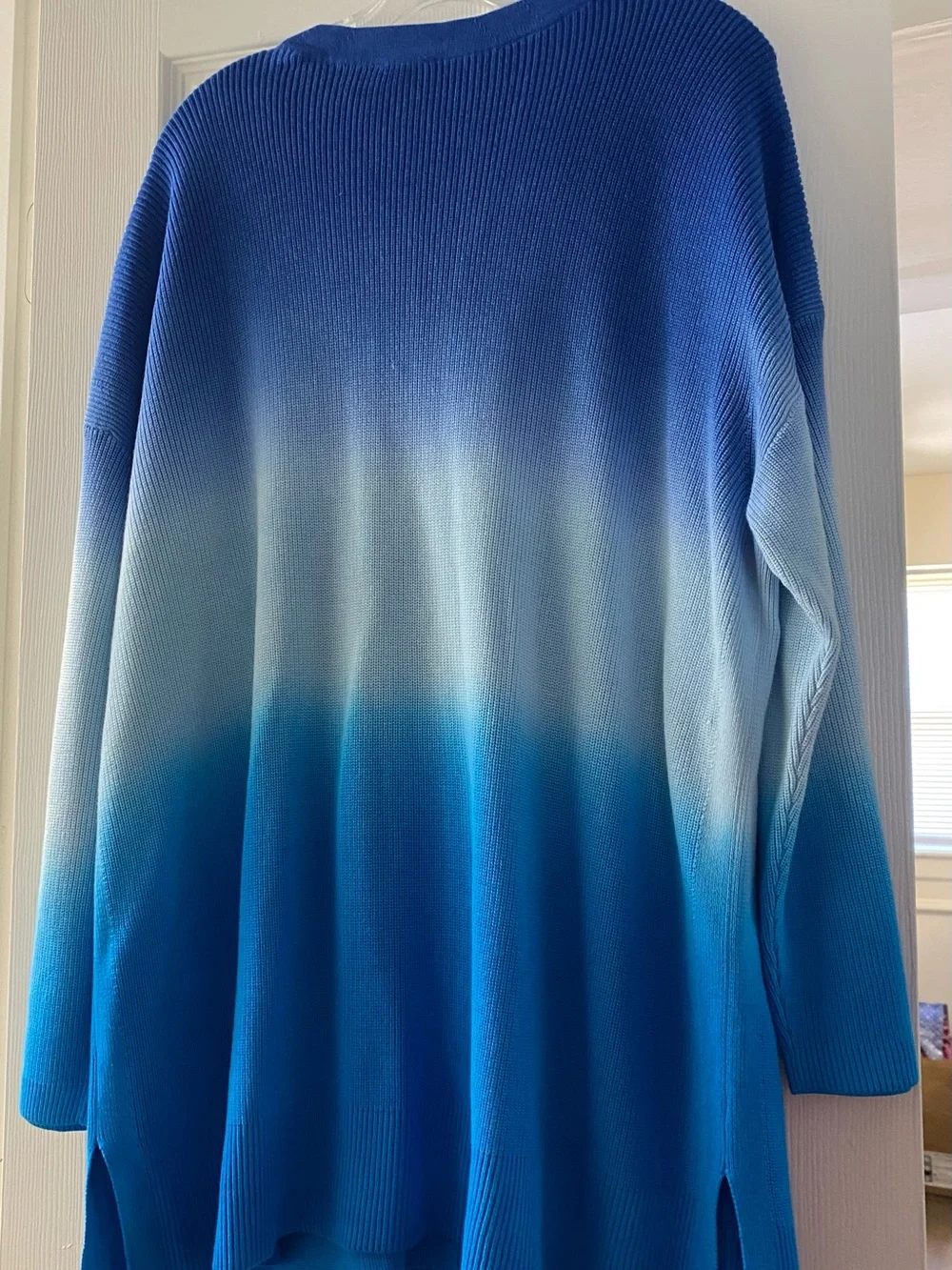 NWT Talbots Blue Ombre Button-Front Cardigan 2X 18 20 - Picture 5 of 6